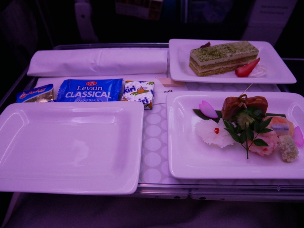 ニュージーランド航空プレミアムエコノミー 機内食（夕食）