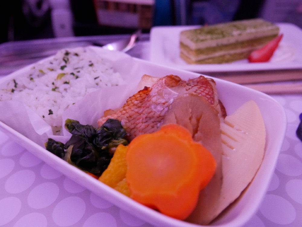 ニュージーランド航空プレミアムエコノミー 機内食（夕食）メイン和食